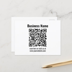 Creëer Uw eigen QR-code Transperant Briefkaart