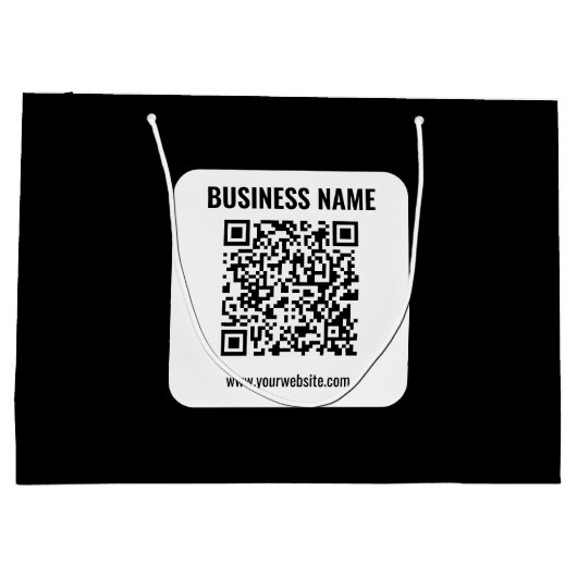 Creëer Uw eigen QR-code | Transperant Groot Cadeauzakje (Achterkant)