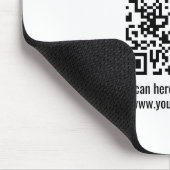 Creëer Uw eigen QR-code | Transperant Muismat (Hoek)