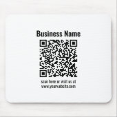 Creëer Uw eigen QR-code | Transperant Muismat (Voorkant)
