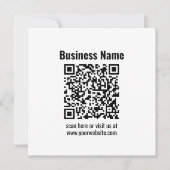 Creëer Uw eigen QR-code | Transperant Notitiekaartje (Voorkant)