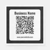 Creëer Uw eigen QR-code | Transperant Servet (Voorkant)
