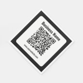 Creëer Uw eigen QR-code | Transperant Servet (Hoek)