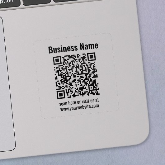 Creëer Uw eigen QR-code | Transperant Sticker