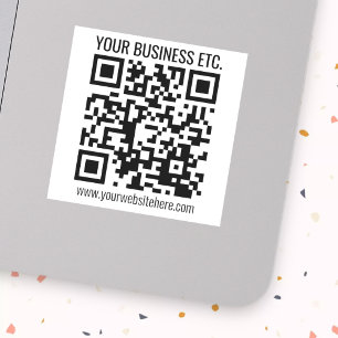 Creëer Uw eigen QR-code wit Sticker
