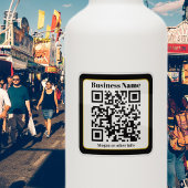 Creëer Uw eigen QR-code | Zwart Goud Transparant Sticker
