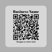 Creëer Uw eigen QR-code | Zwart & Transparant Sticker