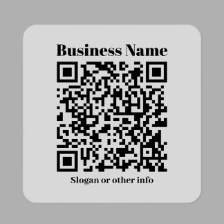 Creëer Uw eigen QR-code | Zwart & Transparant Sticker