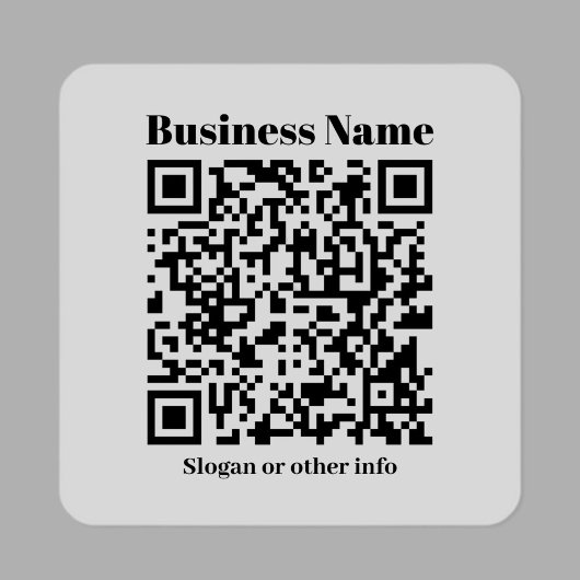 Creëer Uw eigen QR-code | Zwart & Transparant Sticker