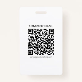 Creëer Uw eigen QR-code | Zwart-Wit Badge