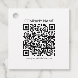 Creëer Uw eigen QR-code | Zwart-Wit Bedankjes Labels