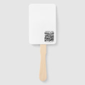Creëer Uw eigen QR-code | Zwart-Wit Handwaaier (Voorkant)
