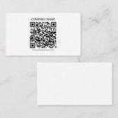 Creëer Uw eigen QR-code | Zwart-Wit Informatiekaartje (Voorkant / Achterkant)