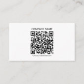 Creëer Uw eigen QR-code | Zwart-Wit Informatiekaartje (Voorkant)