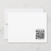 Creëer Uw eigen QR-code | Zwart-Wit Notitiekaartje (Voorkant)