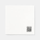 Creëer Uw eigen QR-code | Zwart-Wit Servet (Voorkant)