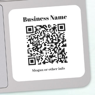 Creëer Uw eigen QR-code | Zwart-wit Sticker