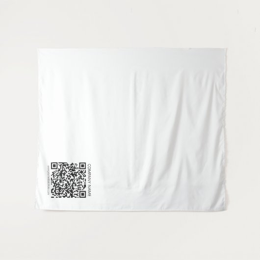 Creëer Uw eigen QR-code | Zwart-Wit Wandkleed (Voorkant (horizontaal))