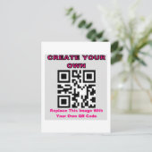 CREËER UW EIGEN QR-CODEPRODUCT BRIEFKAART (Staand voorkant)
