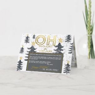 Creëer Uw eigen Quarantine Bingo Forest Kerstmis Feestdagen Kaart