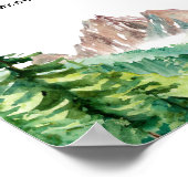 Creëer Uw eigen Quote Berglandschap Poster (Hoek)