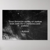 Creëer Uw eigen Quote Grunge Poster (Voorkant)