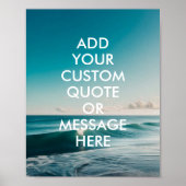 Creëer Uw eigen Quote Ocean Poster (Voorkant)