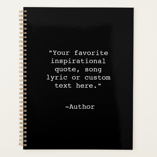 Creëer Uw eigen Quote Planner (Voorkant)