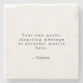 Creëer Uw eigen Quote Stone Onderzetter (Voorkant)