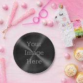 Creëer Uw eigen radiale jet zwart-wit in penseelpe Papieren Bordje (Feest)