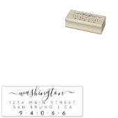 Creëer Uw eigen rechthoekige retouradres voor de f Rubberstempel (Gestempeld)