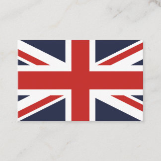 Creëer Uw eigen Red Union Jack Visitekaartje