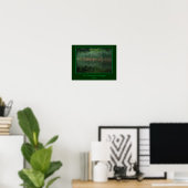 Creëer uw eigen reflecties van katstaarten in vijv poster (Thuiskantoor)