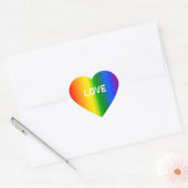 Creëer Uw eigen regenboogombre-gesprekskunst Hart Sticker (Envelop)