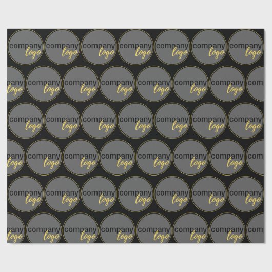 CREËER UW EIGEN REPETERENDE PATROON BUSINESS LOGO CADEAUPAPIER (Vlak)