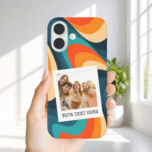 Creëer uw eigen retro foto iPhone 16 hoesje
