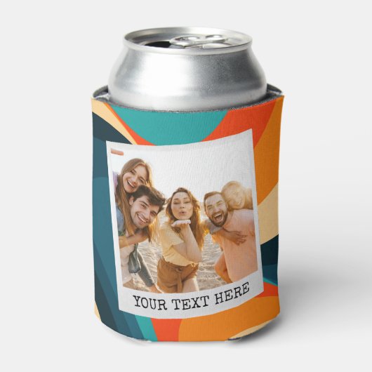 Creëer uw eigen retro foto Koelbox Blikjeskoeler (Blikje Voorkant)