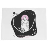 Creëer uw eigen retro kerstkaars groot cadeauzakje (Voorkant)