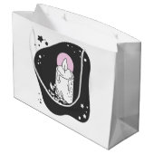 Creëer uw eigen retro kerstkaars groot cadeauzakje (Achterkant Gekanteld)