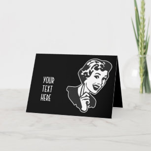 CREËER UW EIGEN RETRO MOM SCOLDING GIFTEN FEESTDAGEN KAART