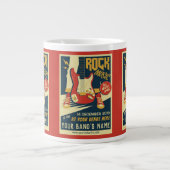 Creëer uw eigen Retro Rock Music jumbo mok (Voorkant)