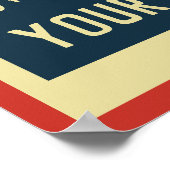 Creëer uw eigen Retro Rock muziekposter Poster (Hoek)