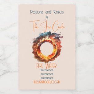 Creëer Uw Eigen Ring van Vuur Voedselcontainer Etiket