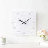 Creëer Uw eigen Romeinse Numeriek Blanco Sjabloon Vierkante Klok (Huis)