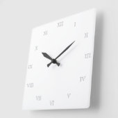 Creëer Uw eigen Romeinse Numeriek Blanco Sjabloon Vierkante Klok (Hoek)