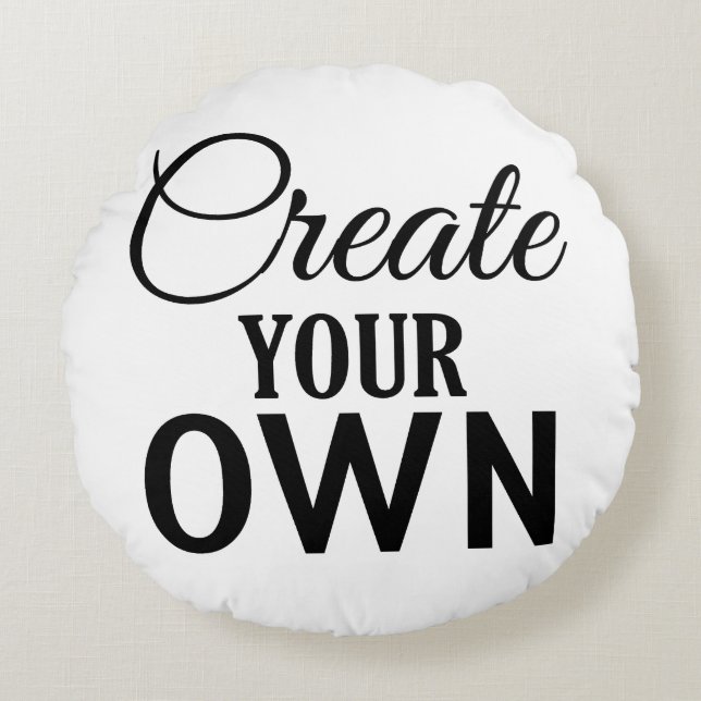 Creëer Uw eigen Rond Kussen (Voorkant)