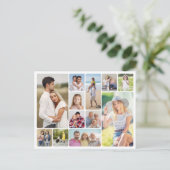 Creëer Uw eigen ronde hoeken 12 fotocollage Briefkaart (Staand voorkant)