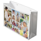 Creëer Uw eigen ronde hoeken 12 fotocollage Groot Cadeauzakje (Voorkant Gekanteld)