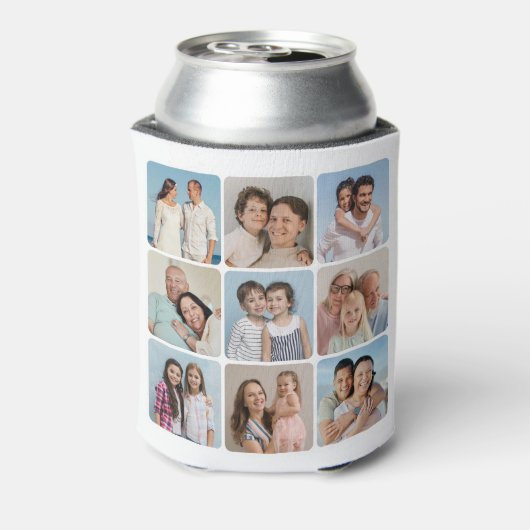 Creëer Uw eigen ronde hoeken 9 Fotocollage Blikjeskoeler (Blikje Achterkant)