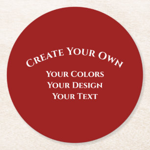 Creëer Uw eigen Ronde Kartonnen Onderzetter